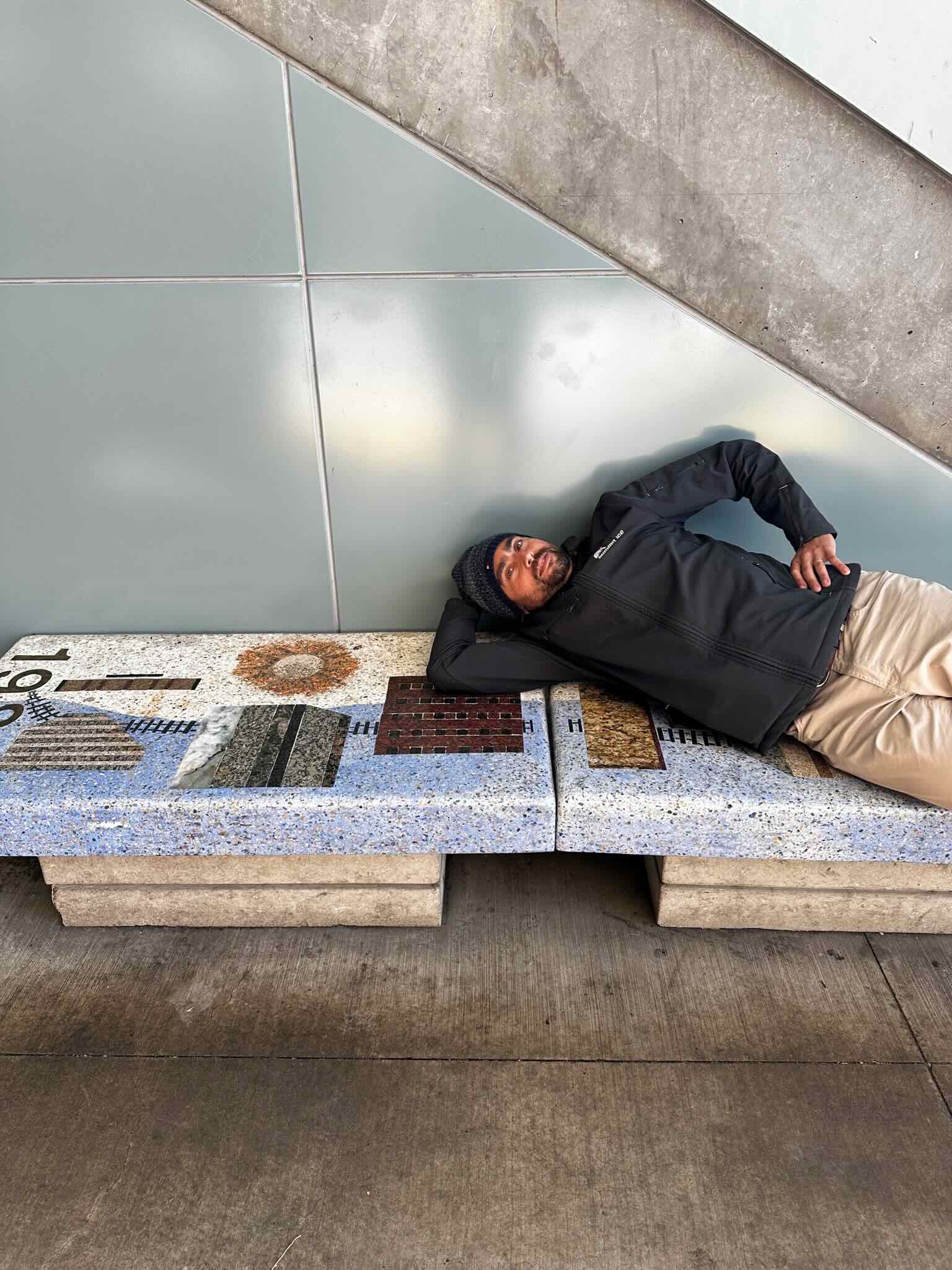 millbrae bart bench