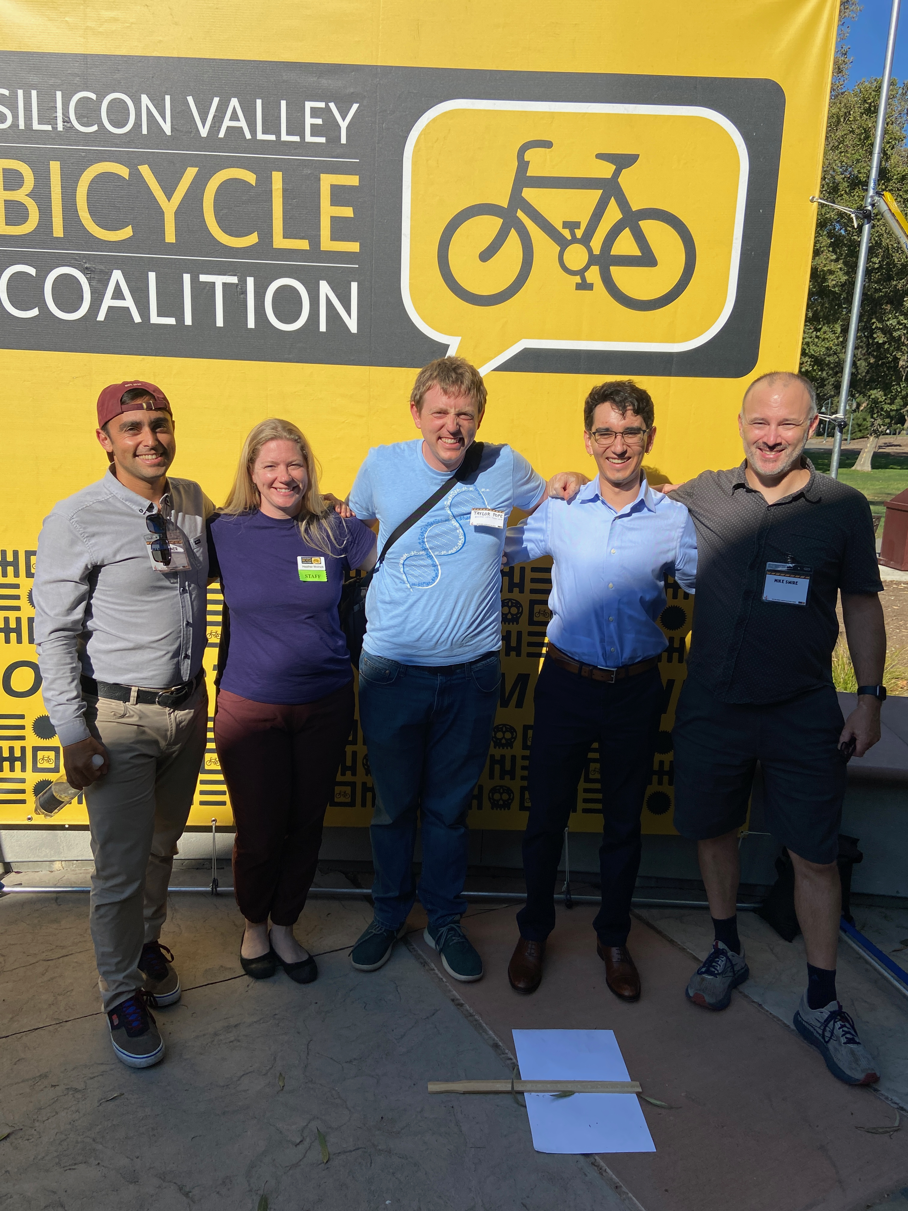 Bicycling advocates from San Mateo and Redwood City
