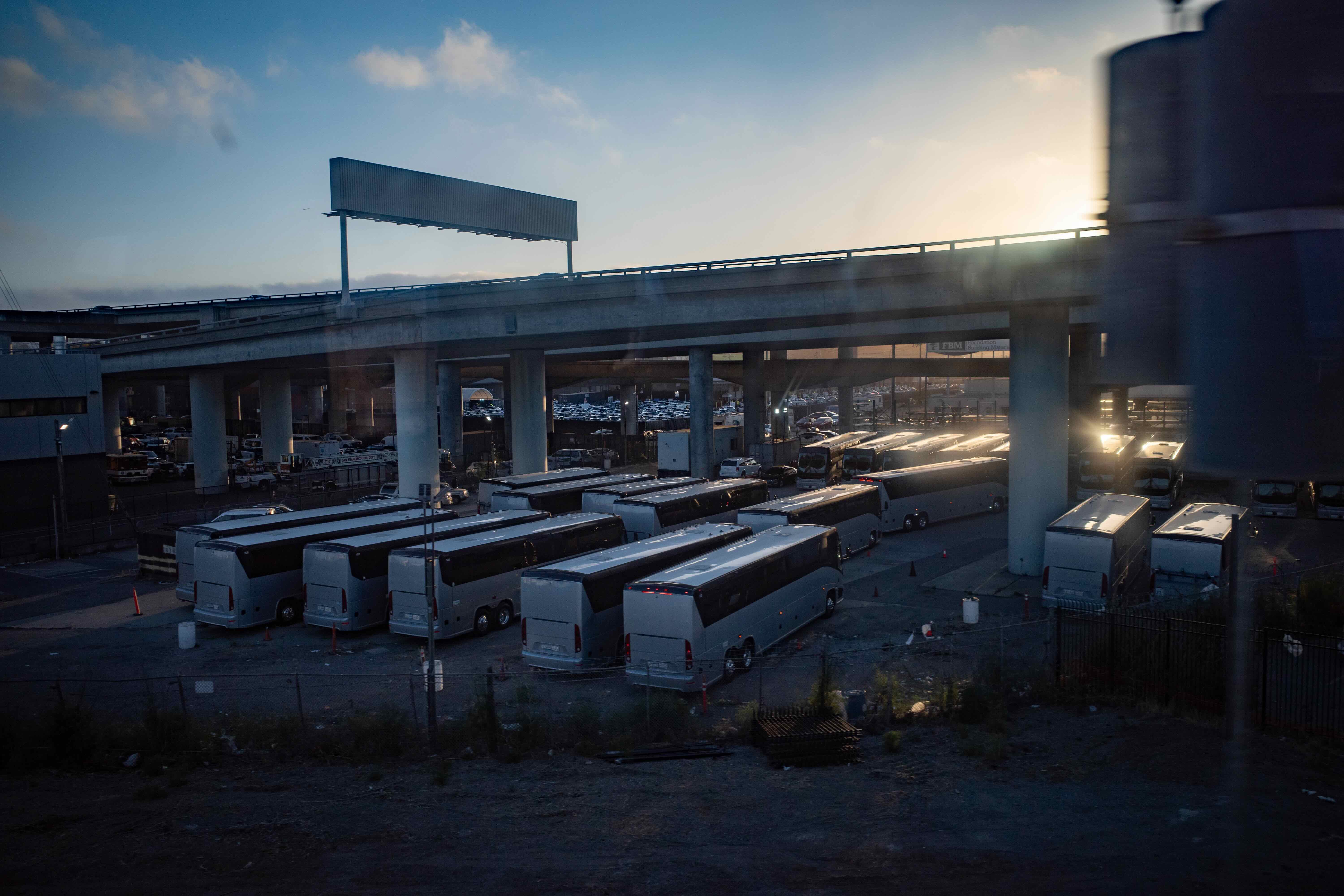 Bus parking