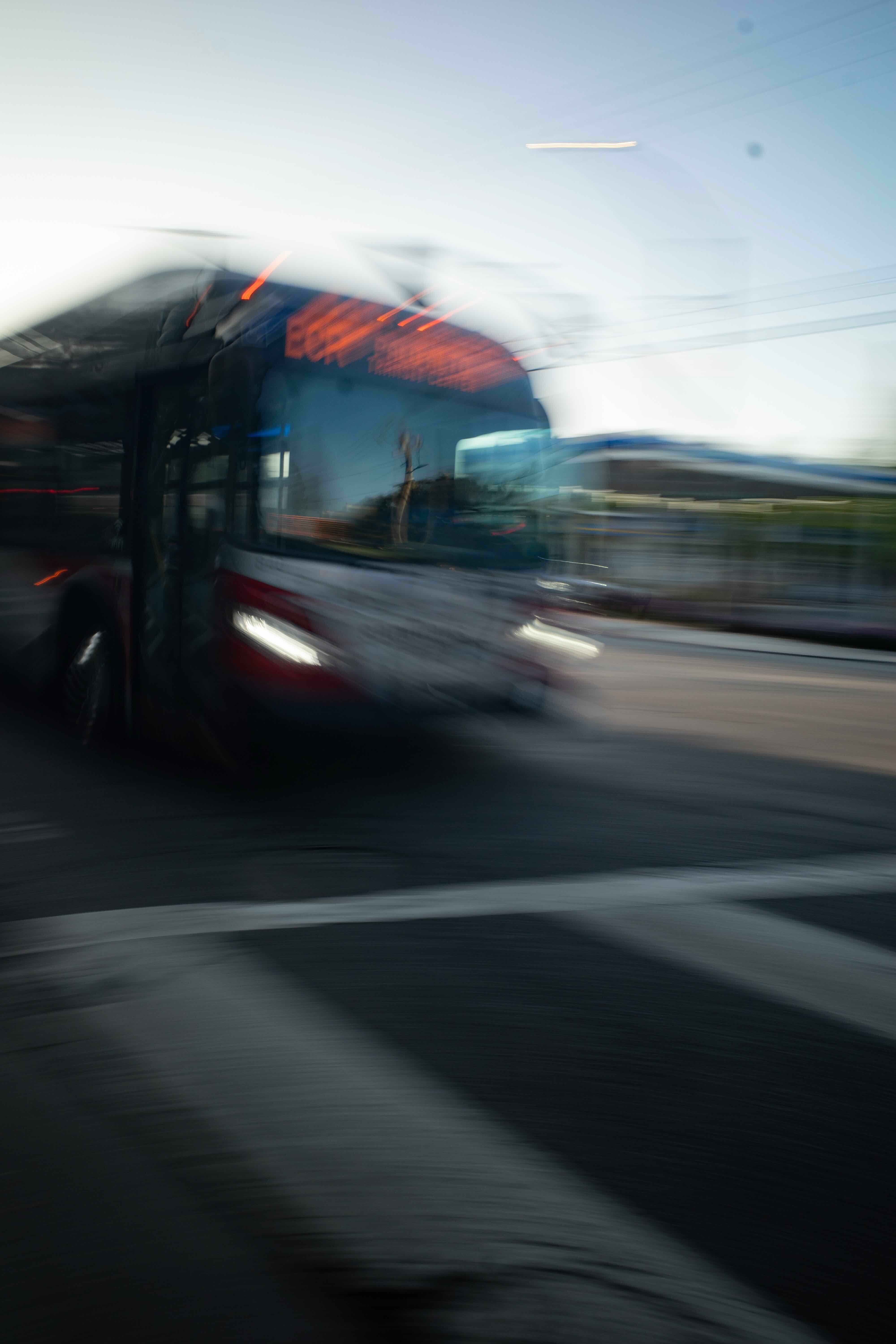 The bus in motion