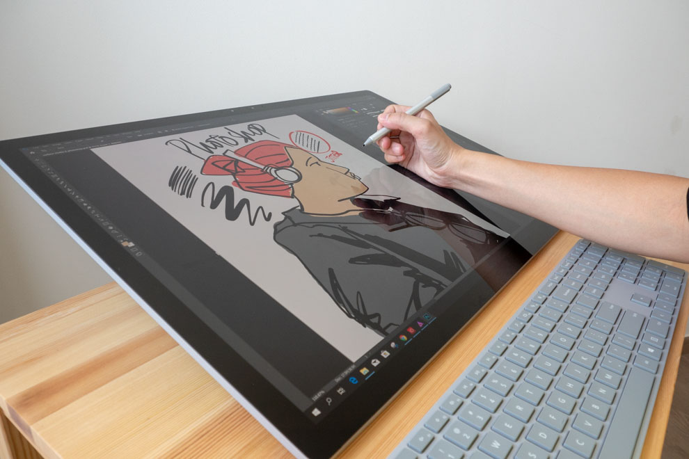 Microsoft surface drawing