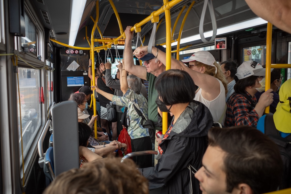 crowded 30 muni bus