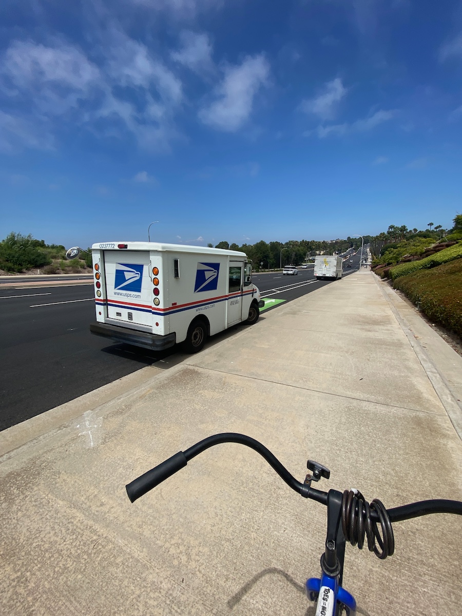 Fictitious bike lane