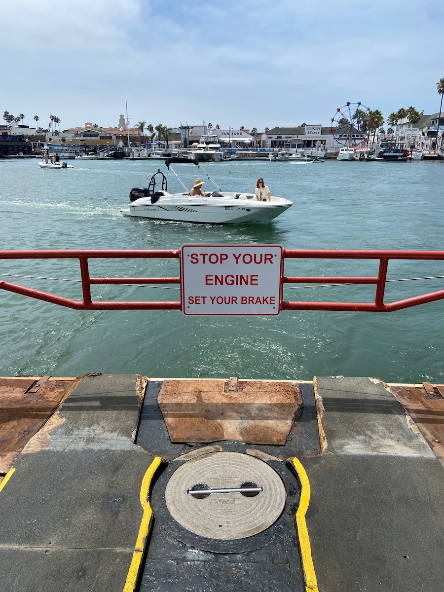 Balboa Island ferry ride