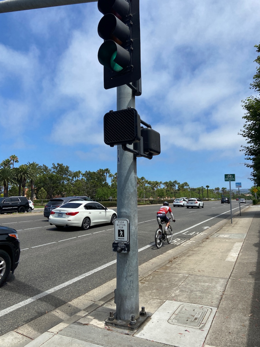 Fictitious bike lane