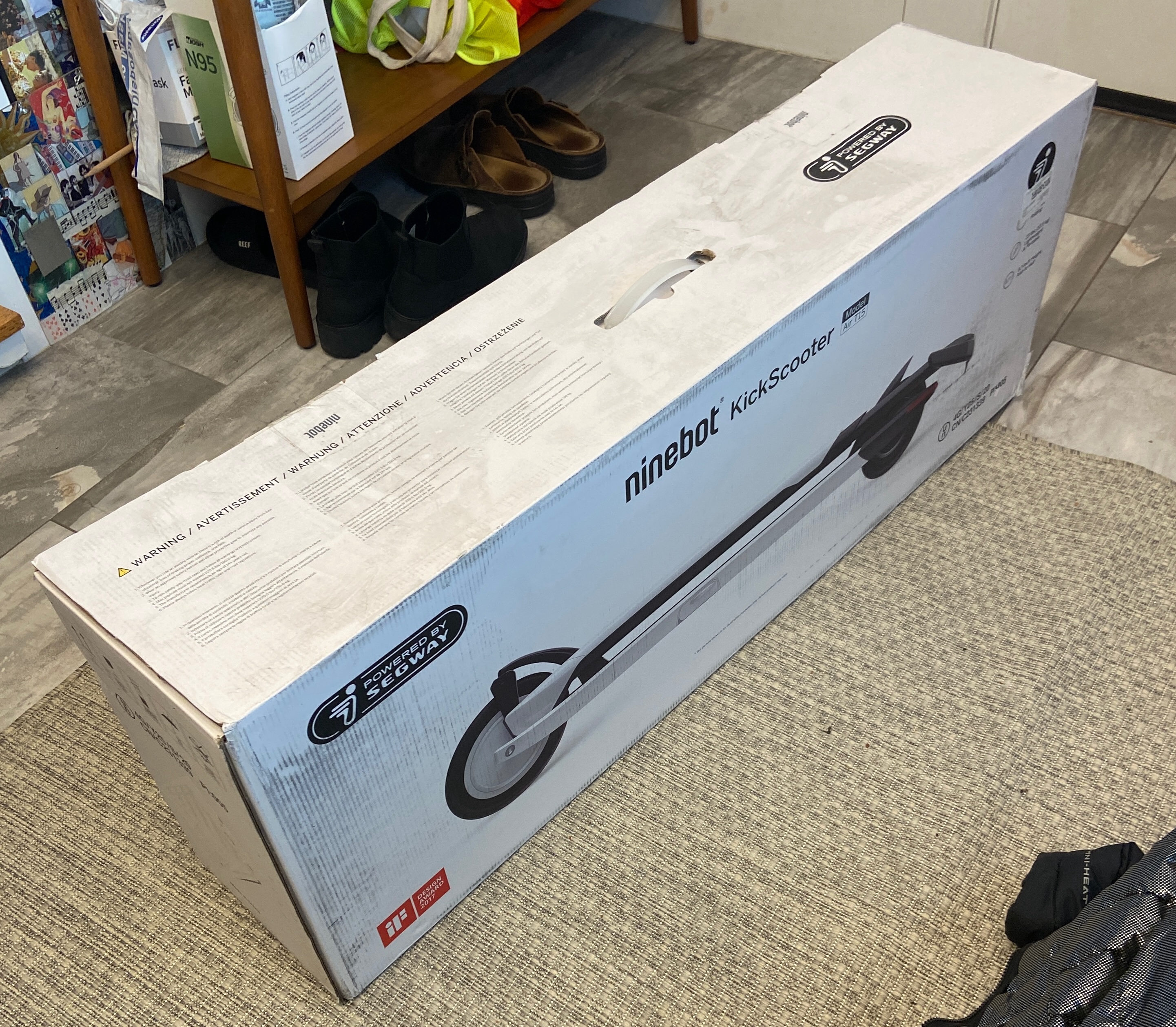 Boxed Segway Air T-15 electric scooter