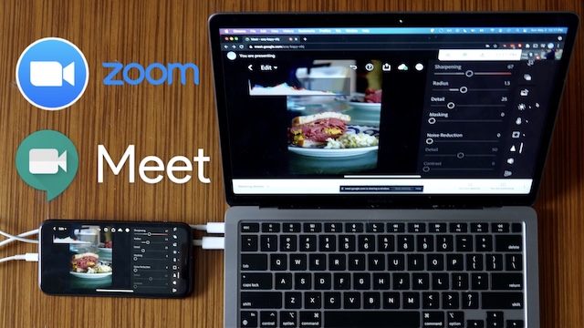 Screenshare iOS to Zoom, Meet