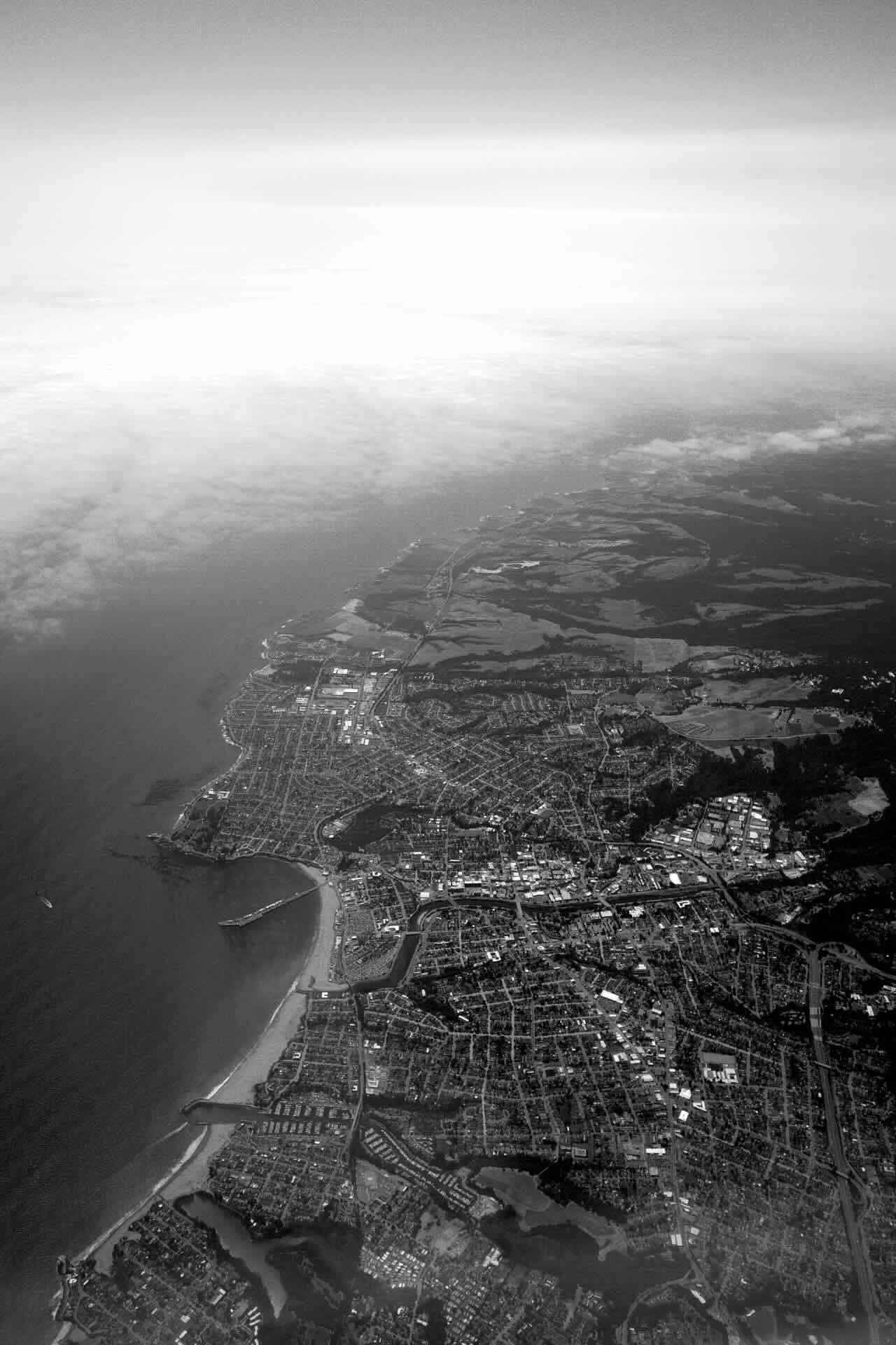 Santa Cruz city from above