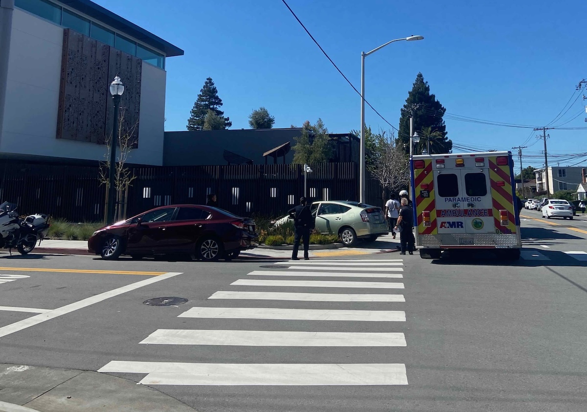 Crash aftermath at Monte Diablo Avenue and North San Mateo Drive