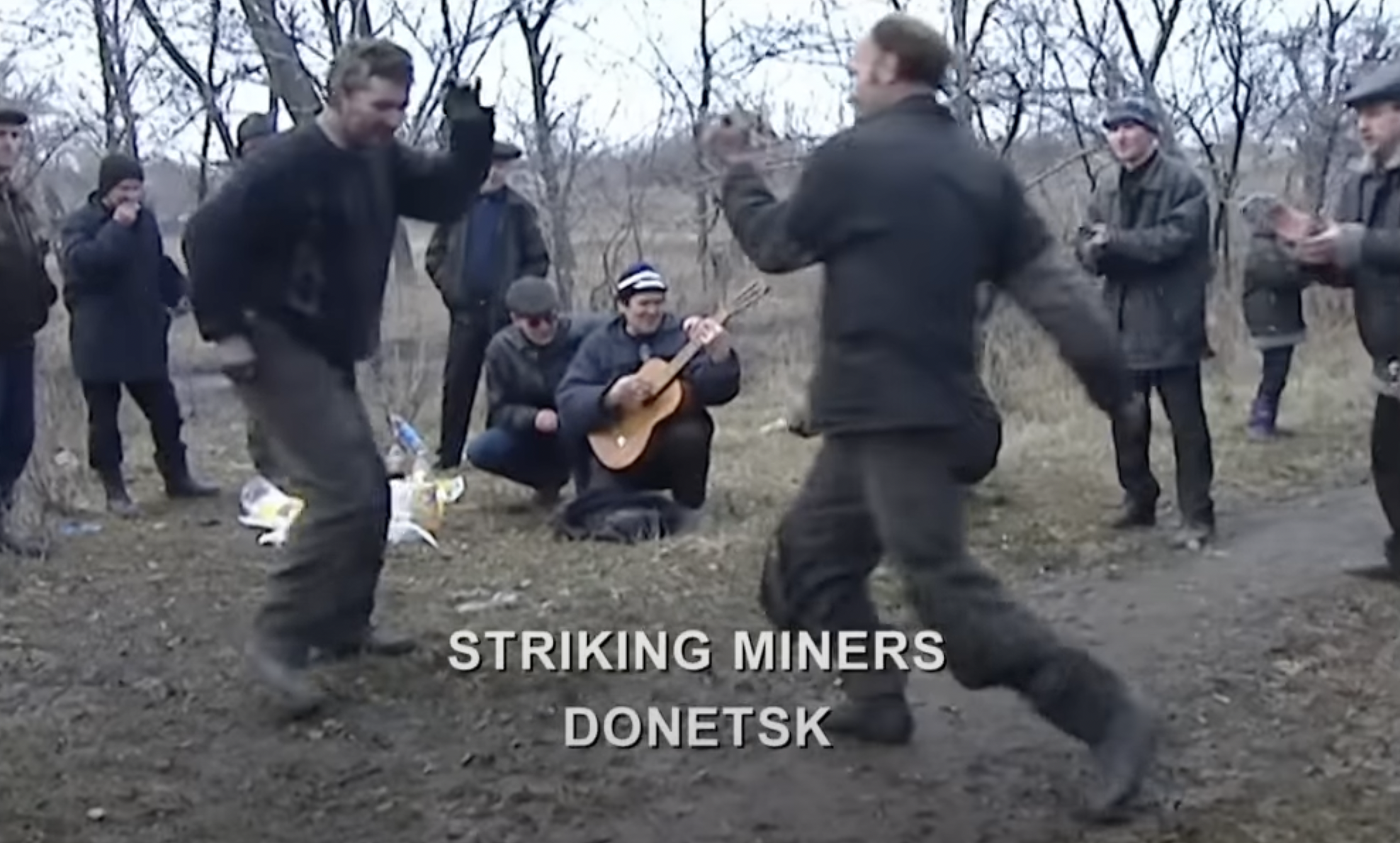 Striking miners